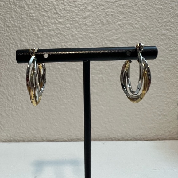 Gold and Silver Earrings - Picture 6 of 13